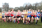Junior girls, 2020 New Balance English Schools Champs., Sefton Park, Liverpool. Photo: David T. Hewitson/Sports for All Pics